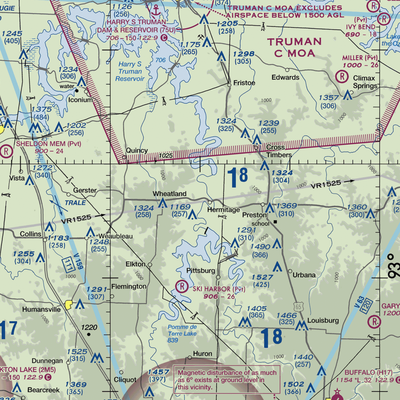 Hermitage Lions Heliport (3M1) VFR Sectional  Gaming Mouse Pad