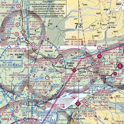 Seymour Lake Seaplane Base (3A3) VFR Sectional  Gaming Mouse Pad