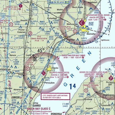 Sweetwater Bay Seaplane Base (30W) VFR Sectional  Gaming Mouse Pad