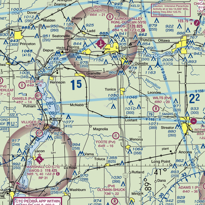 Hartenbower Hectares Airport (2V3) VFR Sectional  Gaming Mouse Pad