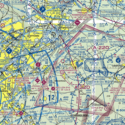 Redwing Airport (2N6) VFR Sectional  Gaming Mouse Pad