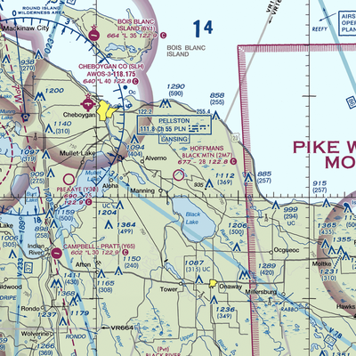 Hoffman's Black Mountain Aerodrome (2M7) VFR Sectional  Gaming Mouse Pad