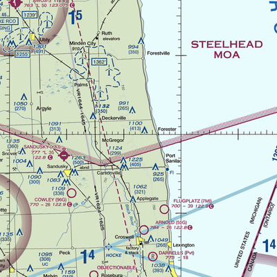 Circle U Heliport (2F2) VFR Sectional  Gaming Mouse Pad