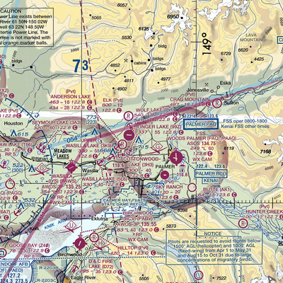 Gooding Lake Seaplane Base (2D3) VFR Sectional  Gaming Mouse Pad