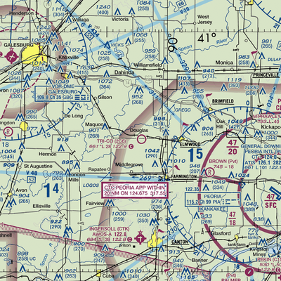 Tri-County Airport (2C6) VFR Sectional  Gaming Mouse Pad