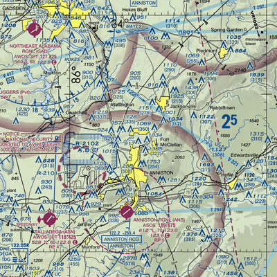 Mcminn Airport (25A) VFR Sectional  Gaming Mouse Pad