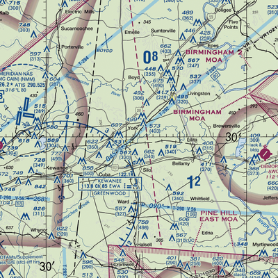 Mallard Airport (23A) VFR Sectional  Gaming Mouse Pad