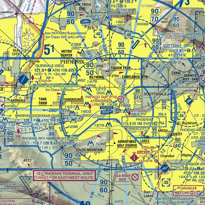 Maricopa Medical Center Heliport (20E) VFR Sectional  Gaming Mouse Pad