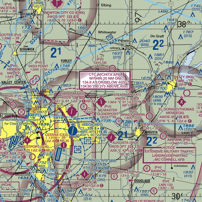 Lloyd Stearman Field (1K1) VFR Sectional  Gaming Mouse Pad