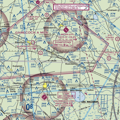 Elkins Field (1E6) VFR Sectional  Gaming Mouse Pad