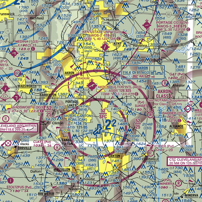 Mayfield Airport (1D4) VFR Sectional  Gaming Mouse Pad