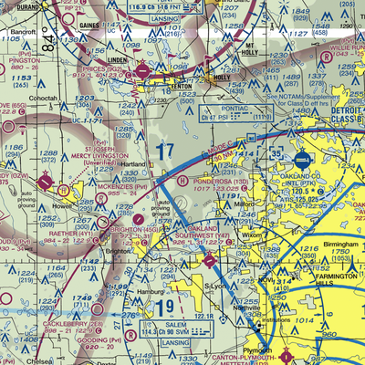 Ponderosa Heliport (13D) VFR Sectional  Gaming Mouse Pad