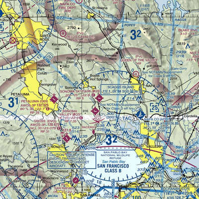 Sonoma Skypark Airport (0Q9) VFR Sectional  Gaming Mouse Pad