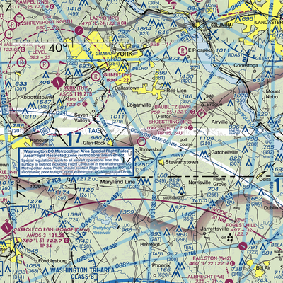 Shoestring Aviation Airfield (0P2) VFR Sectional  Gaming Mouse Pad