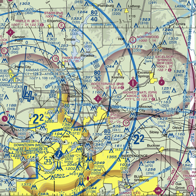 Roosterville Airport (0N0) VFR Sectional  Gaming Mouse Pad