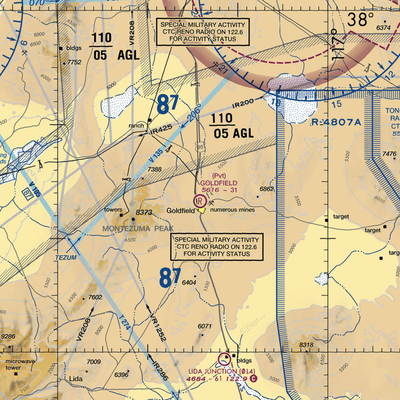 Goldfield Airport (0L5) VFR Sectional  Gaming Mouse Pad