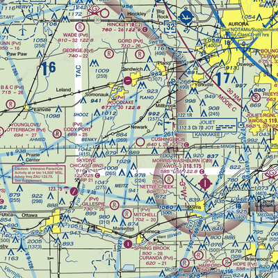 Cushing Field Ltd Airport (0C8) VFR Sectional  Gaming Mouse Pad