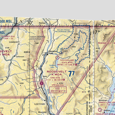 Sullivan Lake State Airport (09S) VFR Sectional  Gaming Mouse Pad