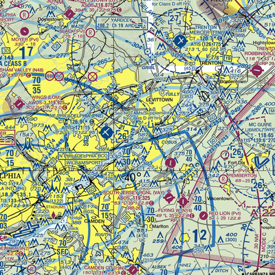 Total Rf Heliport (00A) VFR Sectional  Gaming Mouse Pad