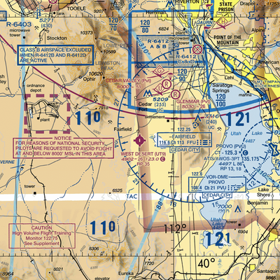 West Desert Airpark (UT9) VFR Sectional  Gaming Mouse Pad