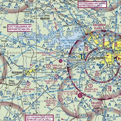 Whiteplains Airport (9SC) VFR Sectional  Gaming Mouse Pad