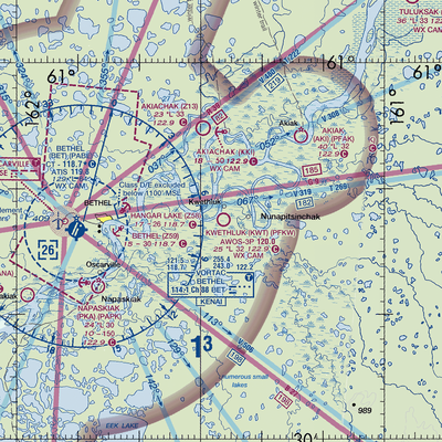 Kwethluk Airport (KWT) VFR Sectional  Gaming Mouse Pad