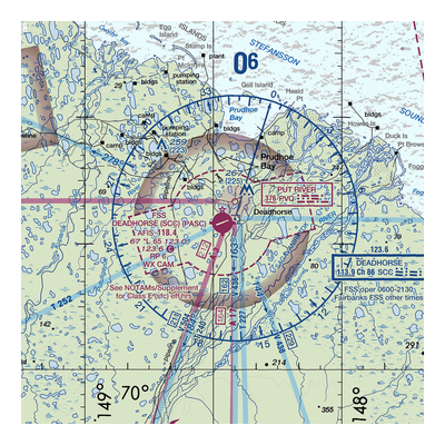 Deadhorse Airport (SCC) VFR Sectional  Gaming Mouse Pad