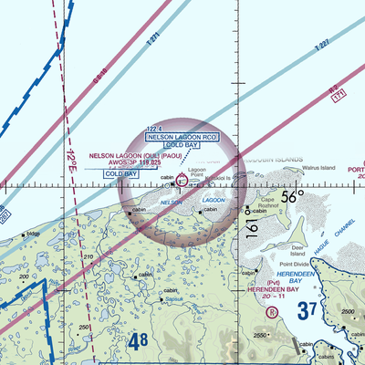 Nelson Lagoon Airport (OUL) VFR Sectional  Gaming Mouse Pad