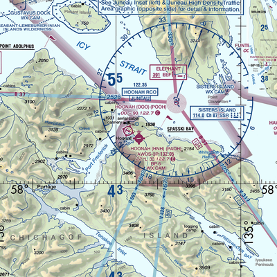 Hoonah Airport (HNH) VFR Sectional  Gaming Mouse Pad