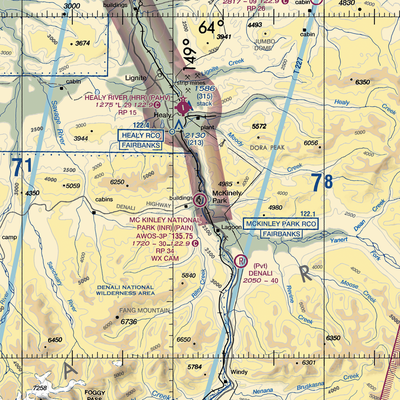 McKinley National Park Airport (INR) VFR Sectional  Gaming Mouse Pad