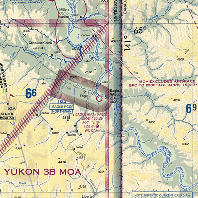 Eagle Airport (EAA) VFR Sectional  Gaming Mouse Pad