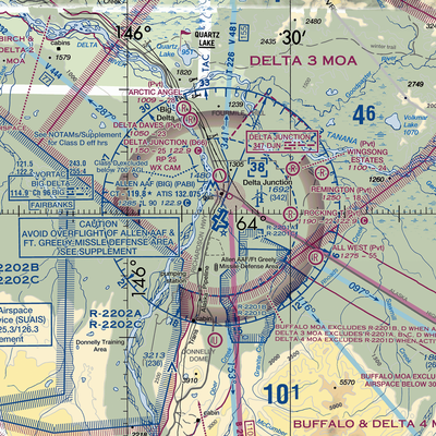 Allen Army Airfield (BIG) VFR Sectional  Gaming Mouse Pad