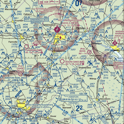 South Oaks Aerodrome (05N) VFR Sectional  Gaming Mouse Pad