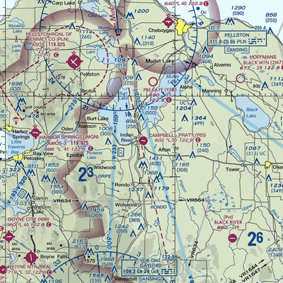 Campbell-Pratt Airport (Y65) VFR Sectional  Gaming Mouse Pad