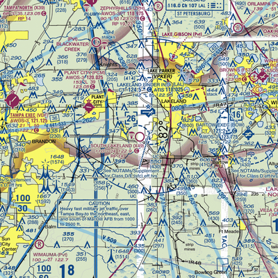 South Lakeland Airport (X49) VFR Sectional  Gaming Mouse Pad