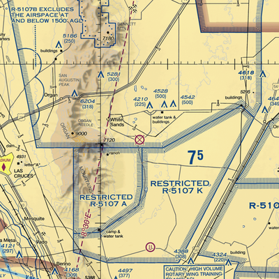 Condron Army Air Field (WSD) VFR Sectional  Gaming Mouse Pad