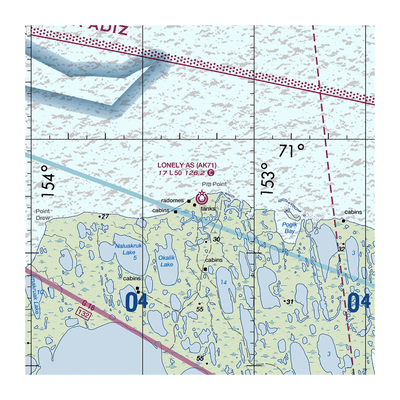 Lonely Air Station (LNI) VFR Sectional  Gaming Mouse Pad