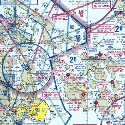 Stuart Island Airpark (SSW) VFR Sectional  Gaming Mouse Pad