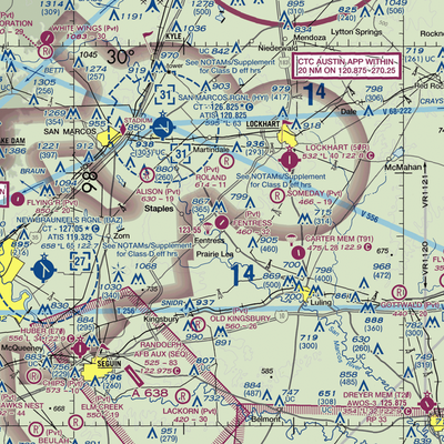 Fentress Airpark (XS90) VFR Sectional  Gaming Mouse Pad