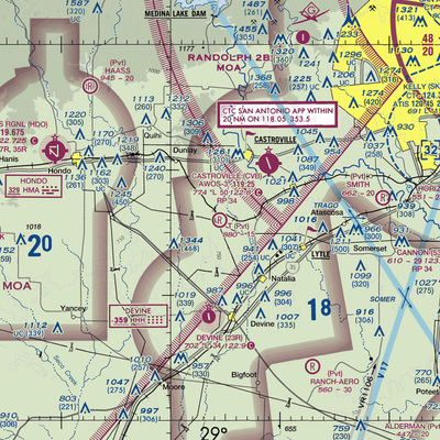 T-Ranch Airport (XS86) VFR Sectional  Gaming Mouse Pad