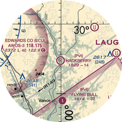 Hackberry Ranch Airport (XS69) VFR Sectional  Gaming Mouse Pad