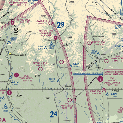 Casey Three Ranch Airport (XS62) VFR Sectional  Gaming Mouse Pad