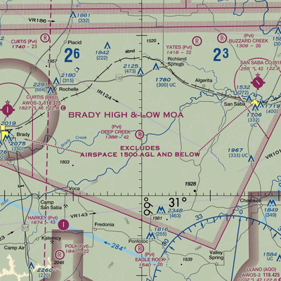 Deep Creek Ranch Airport (XS61) VFR Sectional  Gaming Mouse Pad