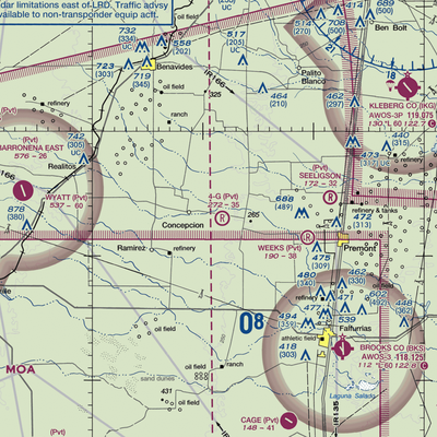 4-G Ranch Airport (XS50) VFR Sectional  Gaming Mouse Pad