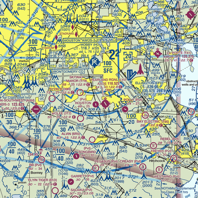 A&A Flying Service Airport (XS39) VFR Sectional  Gaming Mouse Pad