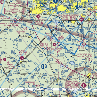 H & S Airfield (XS21) VFR Sectional  Gaming Mouse Pad