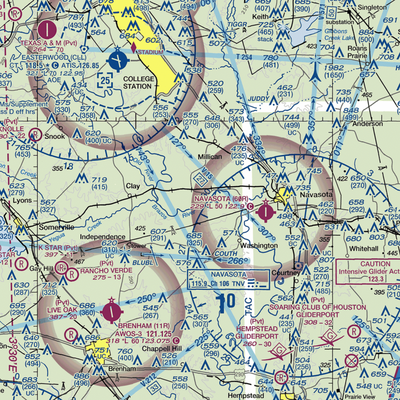 Tom J Moore Farm Airport (XS18) VFR Sectional  Gaming Mouse Pad