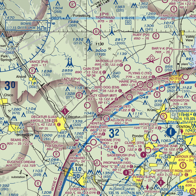 Jbj Ranch Airport (XA98) VFR Sectional  Gaming Mouse Pad