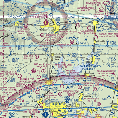 Stoney Fork Landing Airport (XA84) VFR Sectional  Gaming Mouse Pad