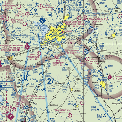 Smith Airport (XA51) VFR Sectional  Gaming Mouse Pad